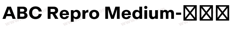 ABC Repro Medium字体转换